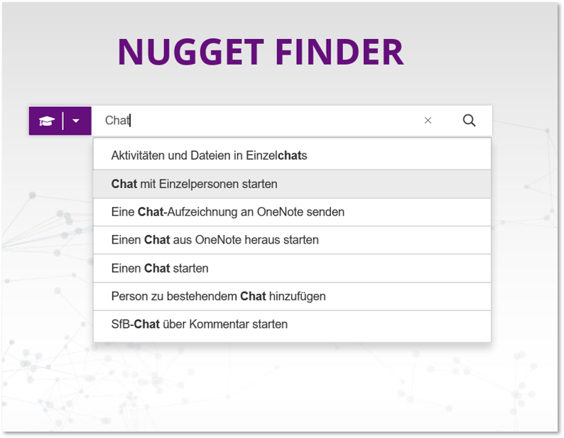 Nugget-Finder Suche